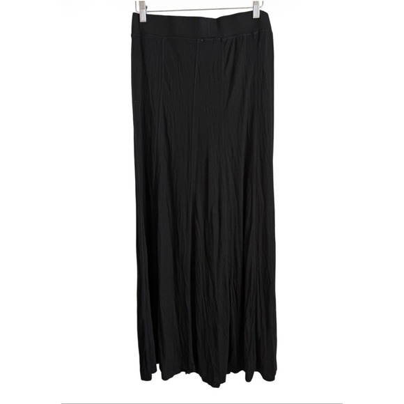 Umgee Dresses & Skirts - Umgee Maxi Skirt Size XL Pull On Black Jersey Boho Flowy Lightweight Casual
